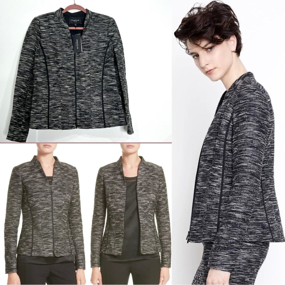 Lafayette 148 New York Meryl Zip Front Jacket